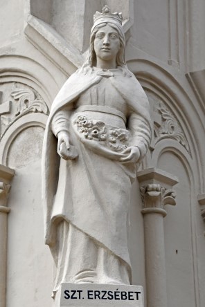 헝가리의 성녀 엘리사벳_photo by Pasztilla aka Attila Terbocs_on the column of Holy Trinity in Mecseknadasd_Hungary.jpg